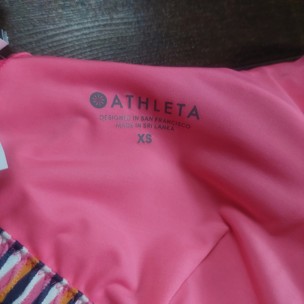 Athleta Marbella Scoop Neck Bikini Top NWT Pink Size XS - Picture 9 of 11
